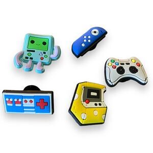 Gaming Shoe Charms Decorations Assorted Video Game Set of 5